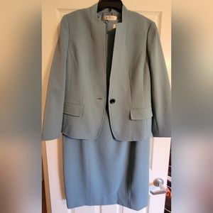 Kasper light blue suit dress and blazer